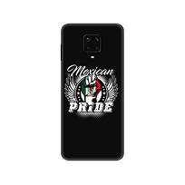 Black tpu Case For Xiaomi Redmi 7A 8 8A 9 9A 9C Case Redmi Note 8T 8 Pro T Note 9 9S 9 Pro Case Mexico flag emblem Xiaomi Redmi 7A gray