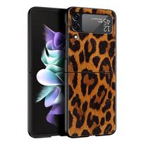 Z Flip 4 Phone Case for Samsung Galaxy Z Flip 3 5G ZFlip3 Flip3 zflip Flip4 Hard Cover Fashion Tiger Leopard Print flower Shell Galaxy Z Flip4
