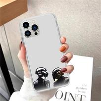 Daft Punk Phone Case For iPhone 15 12 Mini 13 14 Pro XS Max X 11pro Max SE XR Transparent Shell iPhone11PRO gray
