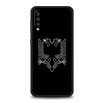 Albanija Albanų Vėliava Telefono dėklas Samsung A52 A14 A50 A70 A10 A30 A40 A20S A20E A02S A12 A22 A34 A42 A32 5G A54 A04s Dangtelis Samsung A54 black