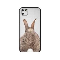 Juodas TPU dėklas Huawei P30 Lite P30 Pro P40 Dėklas Huawei P40 LITE E P Smart 2020 Dėklas Dangtelis Mieli Balti Kūdikiai Triušiukai huawei P Smart 2020 white