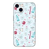 Black tpu Case For Samsung galaxy M53 M13 M62 A12 A22 A22S A32 A42 A52 A52S A72 4g 5g A20S Dentist tooth pattern Samsung A52 4G 5G