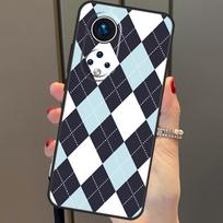 Blue Argyle Pattern Case For Honor X8b X9b 90 70 50 Magic 5 Pro Magic 6 Lite X6 X7 X8 X9 X6a X7a X8a X9a Cover Honor 50 Lite black