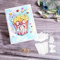 Spragėsių metalo pjaustymo štampai Trafaretai, skirti Scrapbooking/Nuotraukų albumui Dekoratyviniai reljefiniai popieriniai atvirukai Amatai dies gray