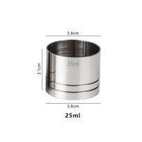Measure Cup Cocktail Bar Jigger Cocktail Shaker Drink 25ML/35ML/50ML 25ML white