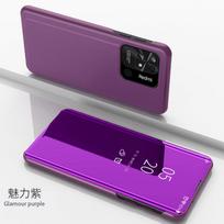 Skirta Samsung Galaxy A14 A34 A54 5G dėklas Veidrodinio vaizdo Išmanus Magnetinis Odinis Atverčiamas Galinis Dangtelis Skirta Samsung A54 A 14 34 54 Dėklams For Galaxy A14 5G sidabras