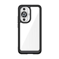 Skaidrus PMMA + TPU dėklas, skirtas „Huawei Nove 11 12 Lite S 12Lite 12S“, spalvingas minkštas rėmelis, apsauginis apvalkalas, apsaugantis nuo dulkėms atsparus dangtelis For Huawei Nova 12S blue