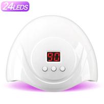 24LEDS LED UV Nail Lamp For Curing All Gel Nail Polish Professional 72W Nail Drying Lamp With Auto Sensor Salon Equipment
