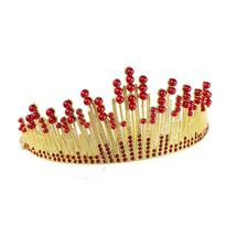 Gimtadienio tortas Crown Bride Vestuvės Tiara Pearl Kalnų krištolinis galvos apdangalas Vaikiškas Karūnos princesės Style Performance Plaukų Priedai beige