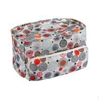 Nešiojamas siūlų laikiklis mezgimo ir nėrimo reikmenims Dots gray