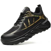 Labor Insurance Shoes Ultra-light Solid Bottom Wear-resistant and Tie-resistant Steel Bag Head Anti-smashing and Stab-proof Safety Work Shoes 36