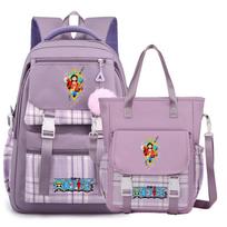 2Pcs/set One Piece Backpack Handbag Messenger Bag for Teenager Boy Girl Back To School Bag Women Men Leisure Travel Bag Rucksack Mochila