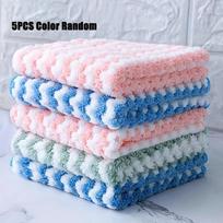 5-Pack Ultra-Soft Microfiber Dish Cloths - Super Absorbent and Machine Washable Towels - Multipurpose for Kitchen, Bathroom, Car Cleaning Supplies 5pcs gray