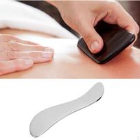 Gua Sha masažuoklio lenta rankinis nešiojamas kaklo grandiklis masažo įrankis 115mmx30mmx3.5mm black