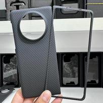 Kevlaro itin plonas pluošto telefono dėklas, skirtas Huawei Mate X3 X5 X2 XS2 sulankstomas matinis prabangus matinis tikro anglies pluošto atsparus smūgiams Mate XS2 juoda