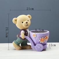 Cute Succulent Pots Funny Succulent Pots Bear Planter Succulent Planter Exquisite Small Succulent Plant Pots for Indoor Plants B violetinė