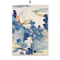 Japanese Ohara Koson Takahashi Mount Fuji Wall Art Canvas Painting Nordic Posters and Prints Wall Pictures for Living Room Decor No Frame 21*30cm No Frame gray