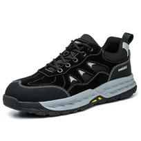 Labor Insurance Shoes Men's Steel Baotou Anti-smashing and Anti-piercing Wear-resistant Work Shoes Lightweight Safety Shoes 38