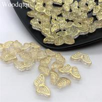 50PCS Pendant Crystal 8x15mm DIY High Quality Earrings Butterfly Popular Colorful Necklace Glass Jewelry Accessories Loose Beads 8x15mm  50pcs gray