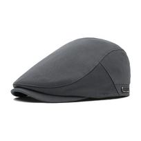 Forward Hat Men's Sunscreen Hat Women's Beret British Newsboy Hat šviesiai pilka spalva