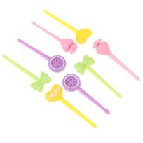 8 vnt. Vaisių šakutės Mini Vaikų Užkandžių Torto Deserto Maisto Smulkintuvas Dantų krapštukas Bento Pietūs 8pcs