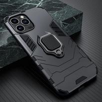 Šarvų dėklas iPhone 15 Pro Max 14 Max 11 12 13 Pro XS XS Max Plus Automobilinis magnetinis žiedinis stovas Silikono telefono nugara Smūgiams atsparus dangtelis iPhone X tamsiai mėlyna spalva
