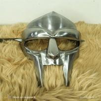 Kaukė MF Doom Viduramžių Gladiatorius Plienas Oda Veido Kaukė Helovino Kostiumo Kaukė brown