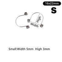 Dental High-Quality Stainless Steel Orthodontic Door Spring Oral Door Torque Reed Torque Reed Door-Type Auxiliary Bow Spring S/16x22mm