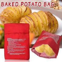 Microwave Baked Potato Buns Potato Bags, Microwaves Potato  Stove, Potato Pouch Perfect Potatoes  In 4-6 Minutes raudona