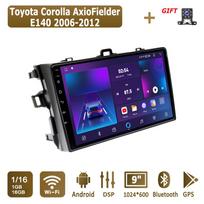 Android Carplay Car Radio For Toyota Corolla Axio Fielder E140 2006-2012 Multimedia Player Head Unit Stereo GPS Navigation BT WIFI 4+64GB 1+16GB white