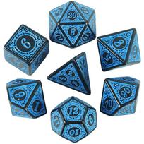 7PCS/Set Board Game Dice Set Polyhedral Acrylic Opaque Dice D4-D20 for DND RPG Magic Gathering Party Table Game Supplies