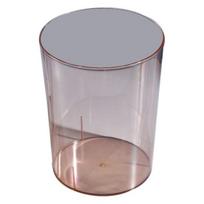 Pressing Ring Design Trash Can Anti-deform PET Rubbish Container Waste Bucket Kitchen Tool rožinė