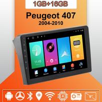 Android Carplay automobilio radijas, skirtas Peugeot 407 2004-2010 daugialypės terpės grotuvo galvos blokas stereo GPS navigacija BT WIFI 2+32GB 1+16GB