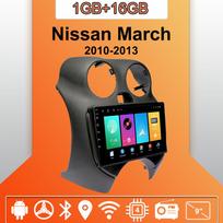 Android Carplay Automobilio Radijas Nissan March 2010-2013 Multimedia Grotuvas Galvutės Blokas Stereo GPS Navigacija BT WIFI 2+32GB 1+16GB orange