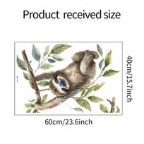 Fun-e78 Animacinis tinginys lipa į medį Vaikų kambarys Darželis Sienų papuošimas Sienų lipdukai Lipnūs 40*60CM/fun-e78