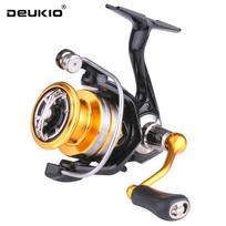 DEUKIO 2000-7000 Serijos Verpimo Ritė Didžiausia Apkrova 12KG Žvejybai CNC Metalinis Būgnelis Rankenėlė Jūrinė Žvejyba Karpių Ritė Mikro Žvejybos Ritė DZ5000 black