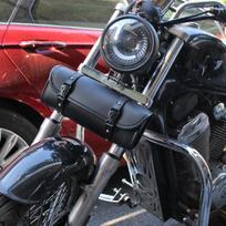 Motociklų aksesuarai Balno krepšys+kruizinis Harley Retro šoninis krepšys Krašto dėžė Įrankių rinkinys Riterio krepšys Kelioninis krepšys 29.5cmx8.5cmx9cm juoda