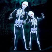 Vaikų Helovino kostiumas Skull Skeletal Pattern Jumpsuit Party Cosplay kostiumas 190