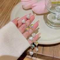 Fashion Pearl Earrings Joker Earrings New Niche Temperament Long Tassel Earrings