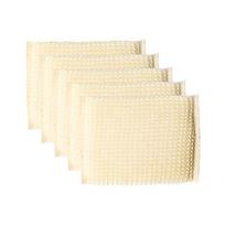 Bambuko medienos pluošto indų plovimo šluostės skalbimo indų rankšluosčių kempinė 5PCS white