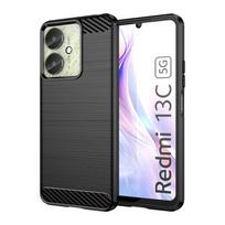 For Cover Xiaomi Poco C65 Case For Poco C65 Bumper Shockproof Anti-knock Silicone Carbon Fiber Case For Poco C65 Case 6.74 inch For Poco C65 juoda