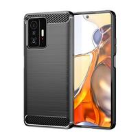 For Cover Xiaomi 11T Pro Case For Xiaomi 11T Pro Bumper Silicone Carbon Fiber Shell Back Case For Xiaomi 11T 11 T Pro Cover 6.67 For Mi 11T Pro juoda