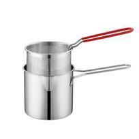304 Nerūdijančio plieno gruzdintuvė Deep Fry Delicious Meals gruzdintuvė Aliejaus krepšelio gruzdintuvė su filtru 1set