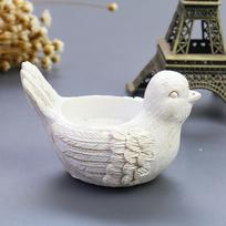 Nordic Resin Bird Sculpture Arbatos šviesa Žvakių laikiklis Retro žvakidė Vestuvių dekoravimo stalo centriniai elementai namų dekoravimui white