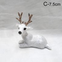 1vnt Kūrybingi Kalėdiniai Sika Elniai Kalėdiniai elniai modeliuoti elniai Elk Kalėdiniai elnių papuošimai 7.5cm
