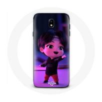 Coque pour Samsung Galaxy J7 2017 BTS TinyTAN Jin Animation - Maniacase juoda