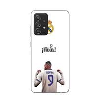 Coque Maniacase pour Samsung Galaxy A52 Kylian Mbappe Real Madrid 9 Hola