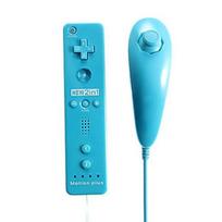 „Duo Pack“ valdiklis ir „Nunchuk“, skirti „Wii“ ir „Wii U Blue“. mėlyna