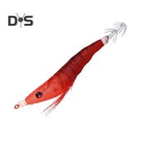 10.7CM/6.5G Bioninė krevetės masalas su kalmaro kabliuku, švytintis tamsoje, realistiškas dirbtinis masalas, sūraus vandens, gėlo vandens, ešerių, vėgėlių, upėtakių žvejybos aksesuarai F red