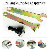 Drill Angle Grinder Mandrel Adapter Disc Holder Kit Spanner Set M10/16mm Hole 5P